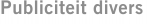 Publiciteit divers
