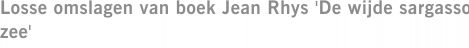 Losse omslagen van boek Jean Rhys 'De wijde sargasso zee'
